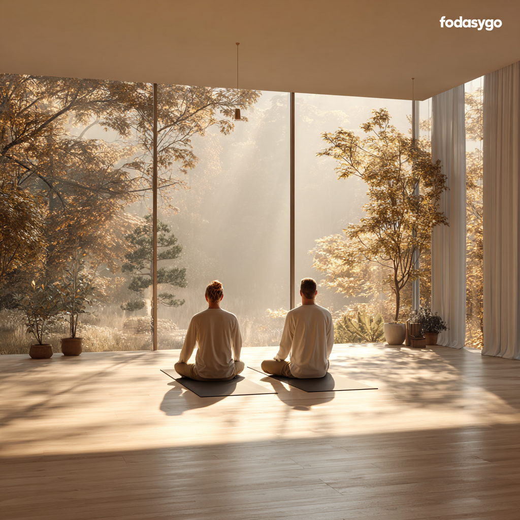 Медитація в студії йоги